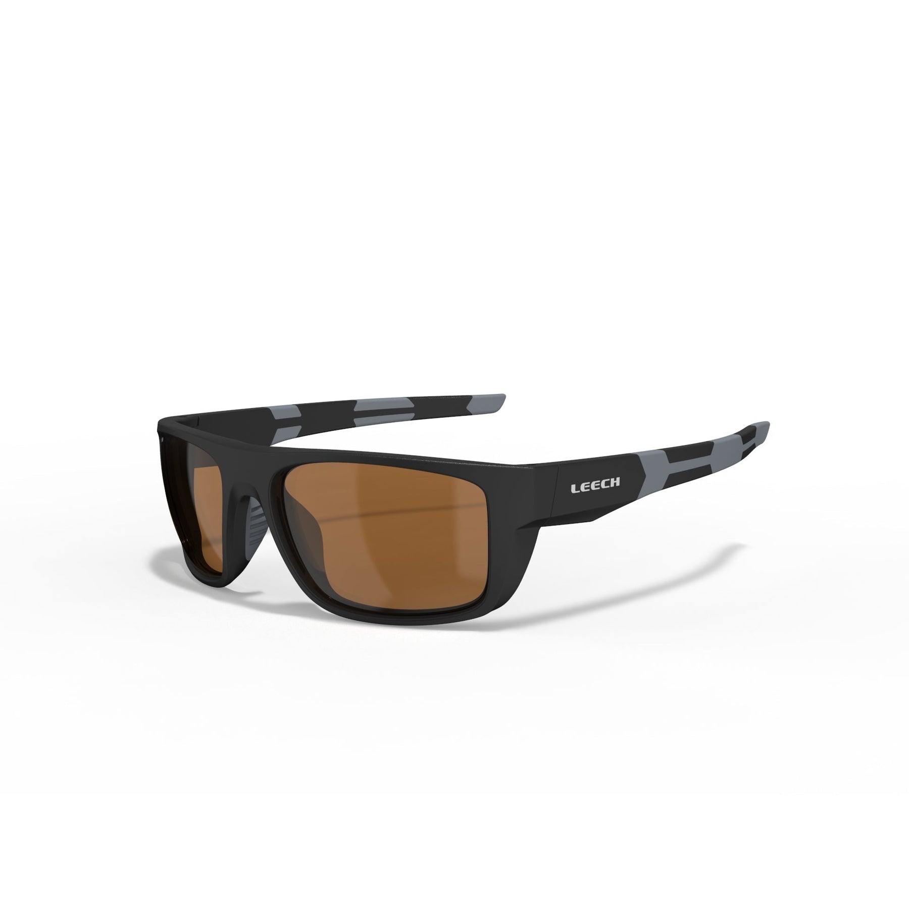 View of Sunglasses Leech Eyewear MOONSTONE Polarized Fishing Sunglasses Moonstone Grey - Copper Lens available at EZOKO Pike and Musky Shop