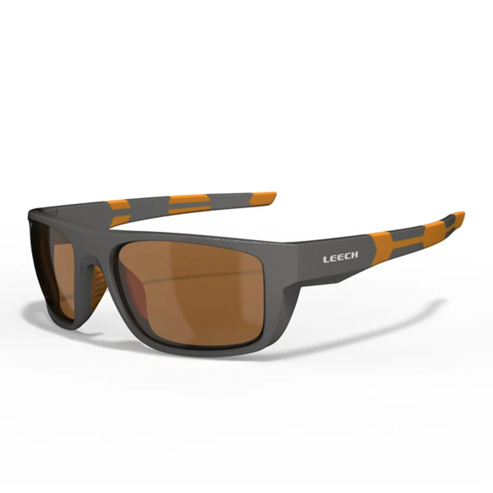 View of Sunglasses Leech Eyewear MOONSTONE Polarized Fishing Sunglasses Orange - Copper Lens available at EZOKO Fishing
