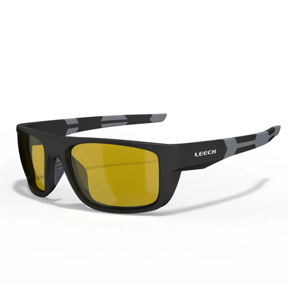 View of Sunglasses Leech Eyewear MOONSTONE Polarized Fishing Sunglasses Yellow - Yellow Lens available at EZOKO Fishing