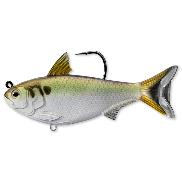 View of Swimbaits Live Target Gizzard Shad 5 1/2" Swimbait Green/Bronze available at EZOKO Pike and Musky Shop