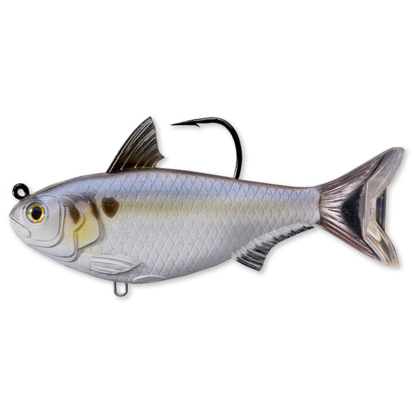 View of Swimbaits Live Target Gizzard Shad 5 1/2" Swimbait Violet/Blue available at EZOKO Pike and Musky Shop