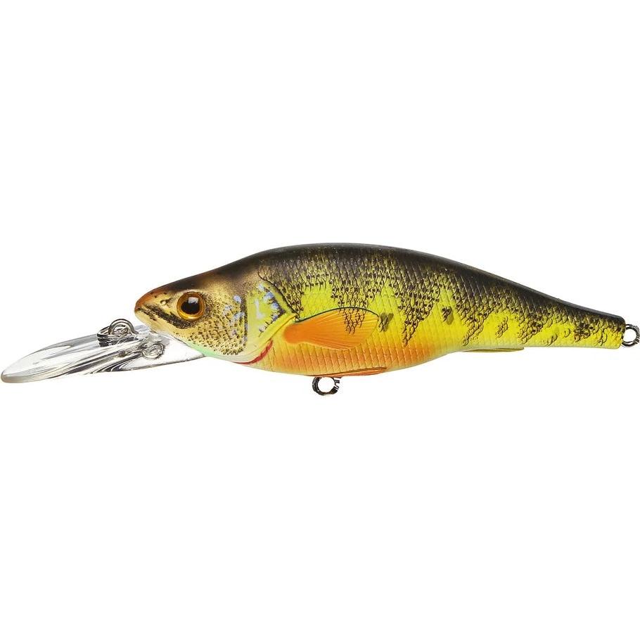 View of Crankbait Live Target Yellow Perch Jerkbait Florescent/Matte Floating available at EZOKO Fishing