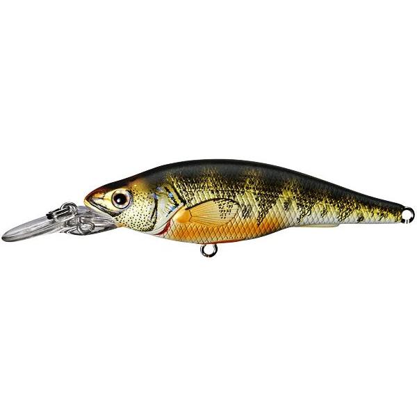 View of Crankbait Live Target Yellow Perch Jerkbait Metallic/Gloss Floating available at EZOKO Fishing