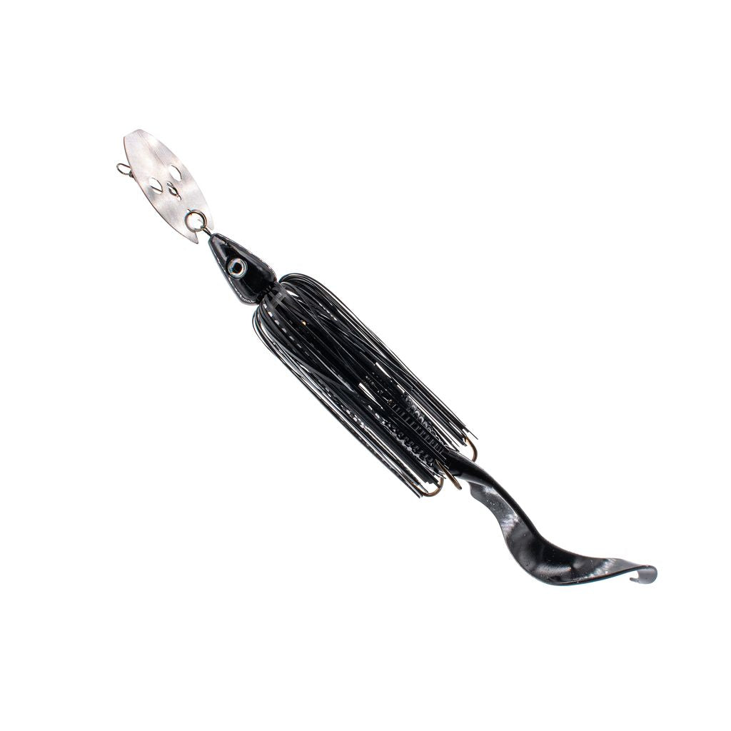 View of Chatterbaits Livingston Kamakaze Black in Black available at EZOKO Pike and Musky Shop