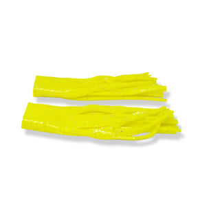 View of Replacement_Tails Livingston Kraken Tail Kit Chartreuse Tail Silver Gliter available at EZOKO Pike and Musky Shop