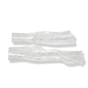 View of Replacement_Tails Livingston Kraken Tail Kit Silver Sparkle Skirt available at EZOKO Pike and Musky Shop