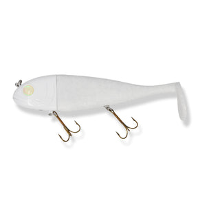 View of Swimbaits Livingston Magnus Swimbait Great White available at EZOKO Pike and Musky Shop