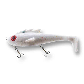 View of Swimbaits Livingston Mustang Swimbait Great White available at EZOKO Pike and Musky Shop