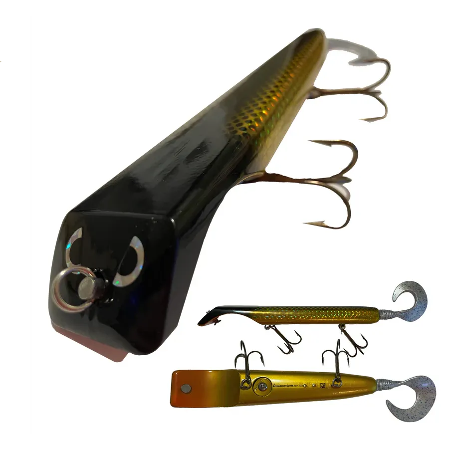 View of Dive_And_Rise Livingston Titan Dive and Rise Gold Metallic EBS PERCH available at EZOKO Fishing