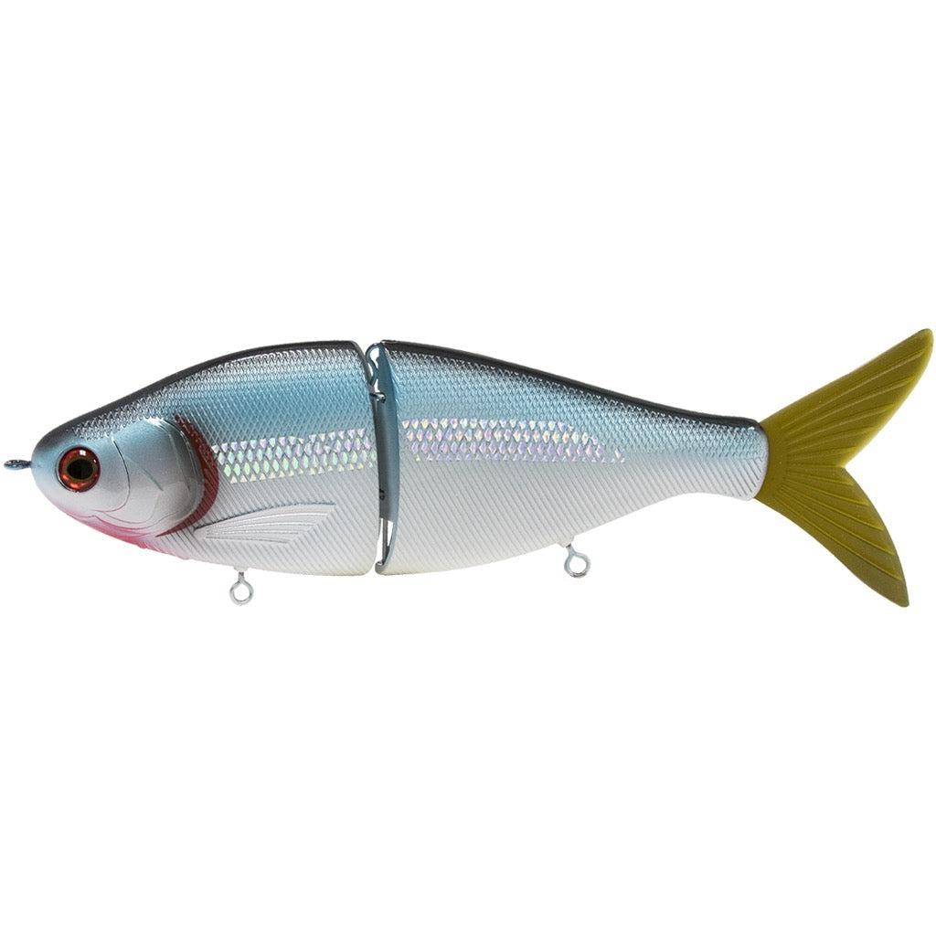 View of Jerk-Glide_Baits Livingston Viper 8 Glide Bait Holographic Silver Shiner available at EZOKO Pike and Musky Shop