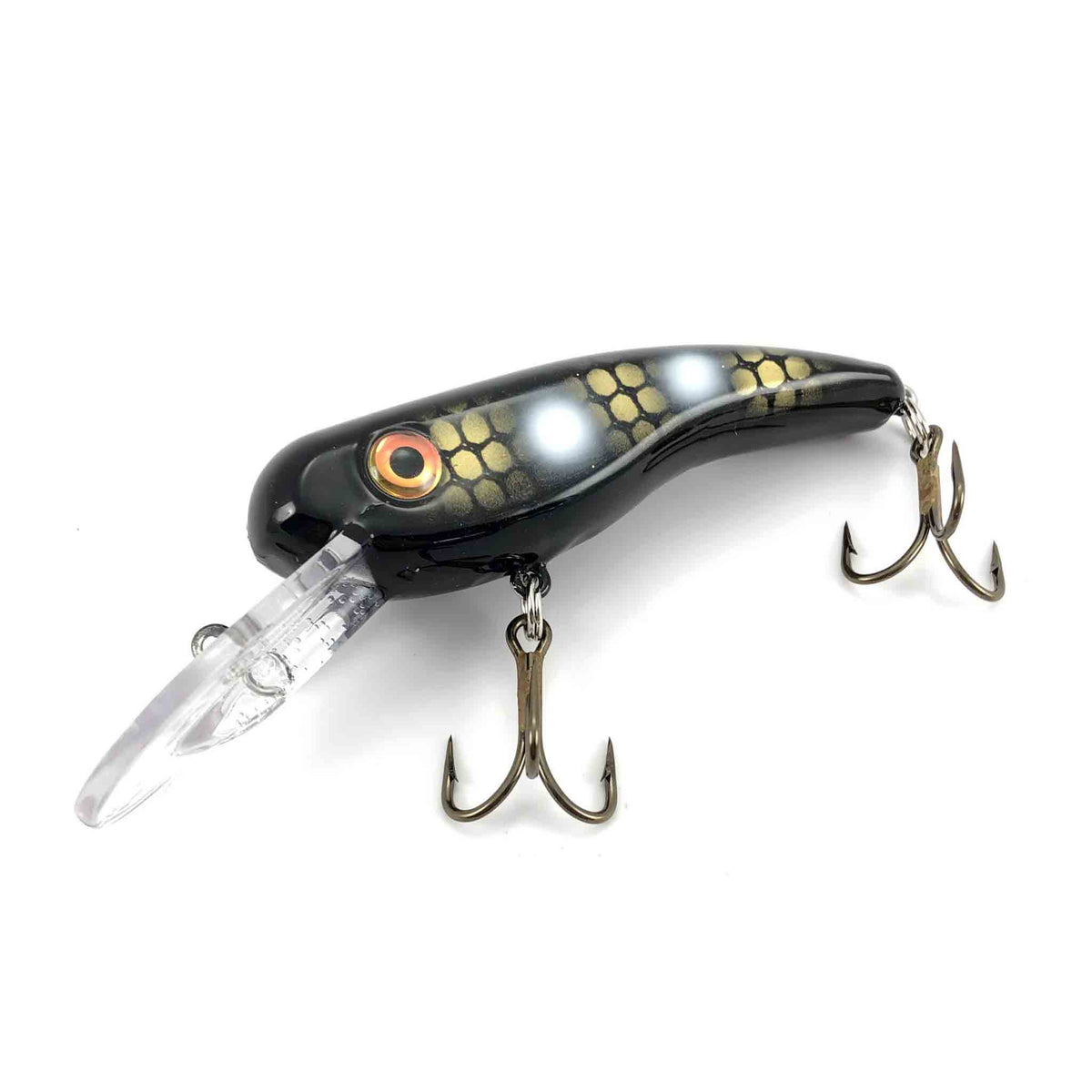 Llungen Lures .22 Short Silent Black Perch Crankbaits