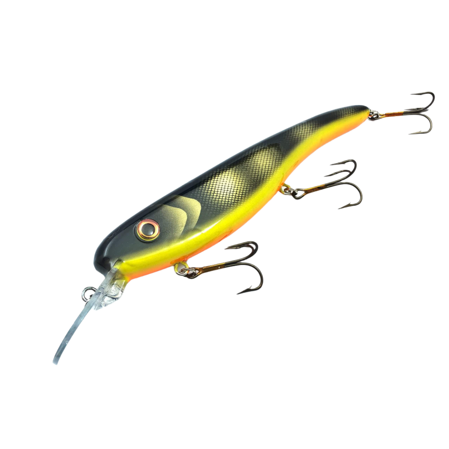 View of Crankbaits Llungen Lures .50 Cal Crankbait Black Perch 2.0 available at EZOKO Pike and Musky Shop