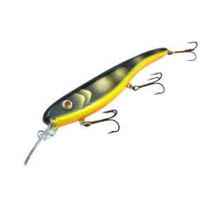 View of Crankbaits Llungen Lures .50 Cal Crankbait Black Perch 2.0 available at EZOKO Pike and Musky Shop