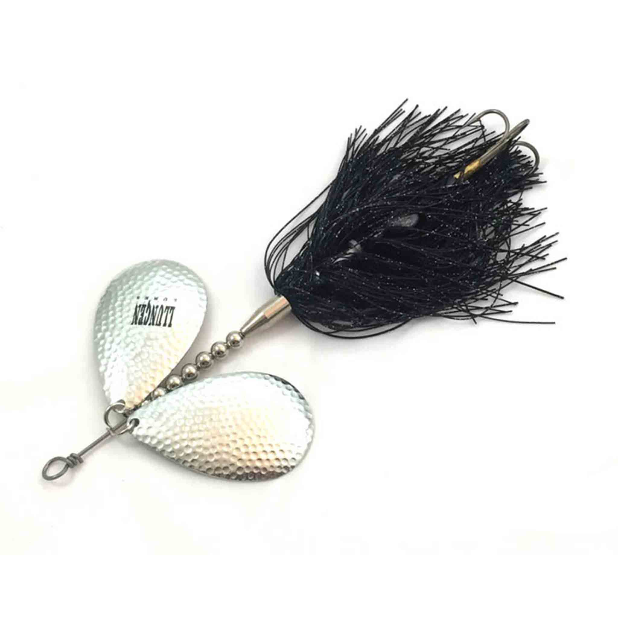 View of Bucktails Llungen Lures DC-10 Bucktail Black / Nickel available at EZOKO Fishing