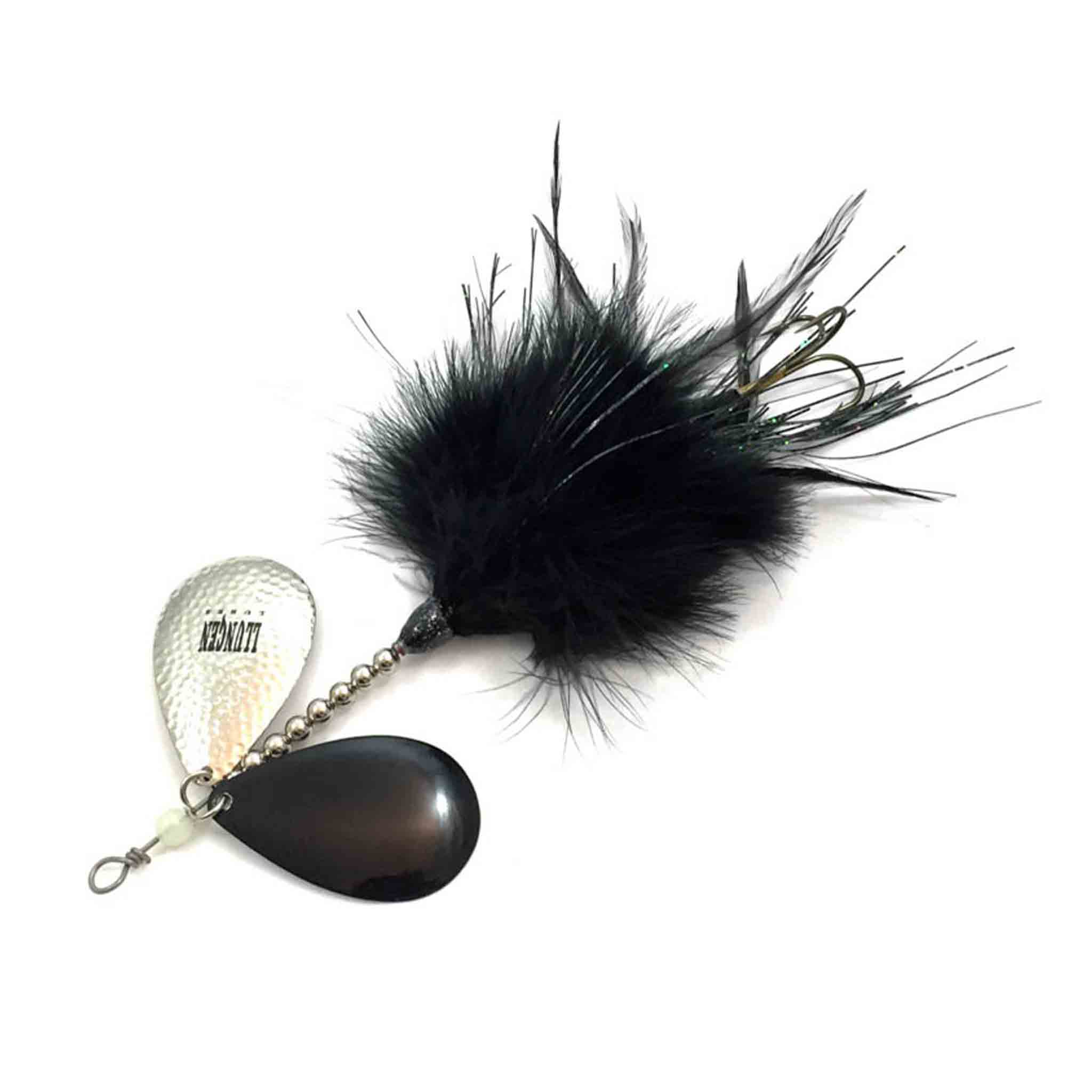 View of Bucktails Llungen Lures DC-10 Marabou Bucktail Nitebite available at EZOKO Fishing