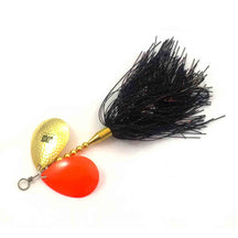 Llungen Lures DC-8 Black / Orange Bucktails