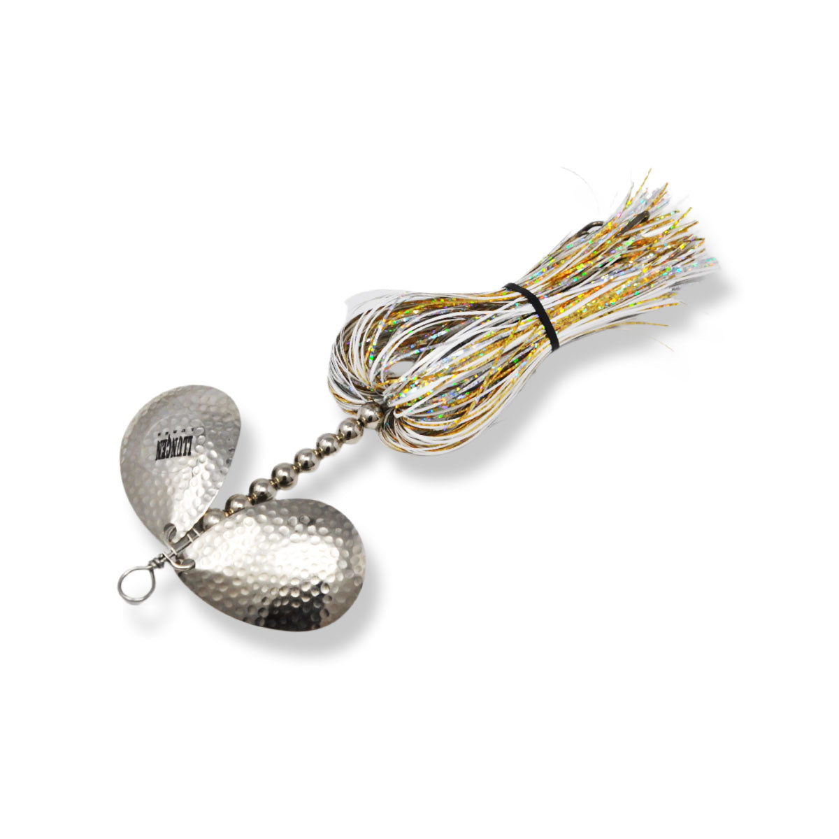 View of Bucktails Llungen Lures DC-8 Flashabou Bucktail Shad available at EZOKO Fishing