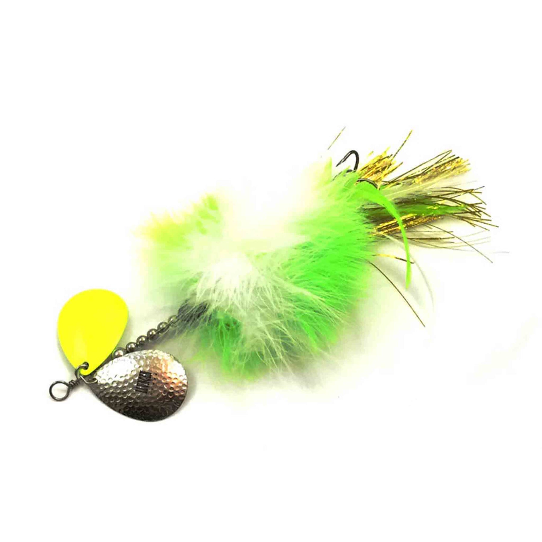 Llungen Lures DC-8 Marabou Lemon Head Bucktails