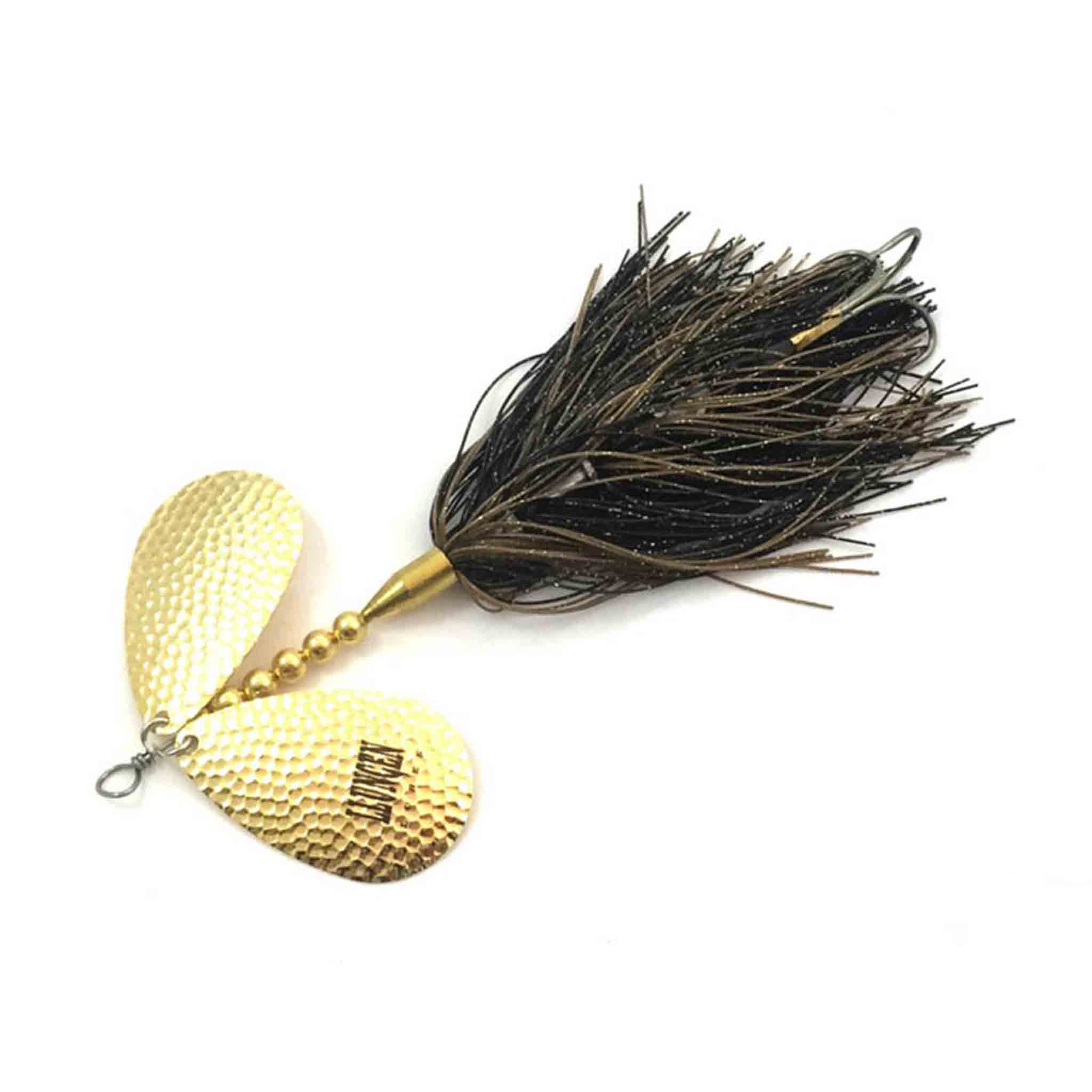 View of Bucktails Llungen Lures DC-9 Bucktail Black / Gold available at EZOKO Fishing