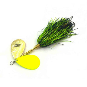 Llungen Lures DC-9 Hybrid Black / Chartreuse Bucktails