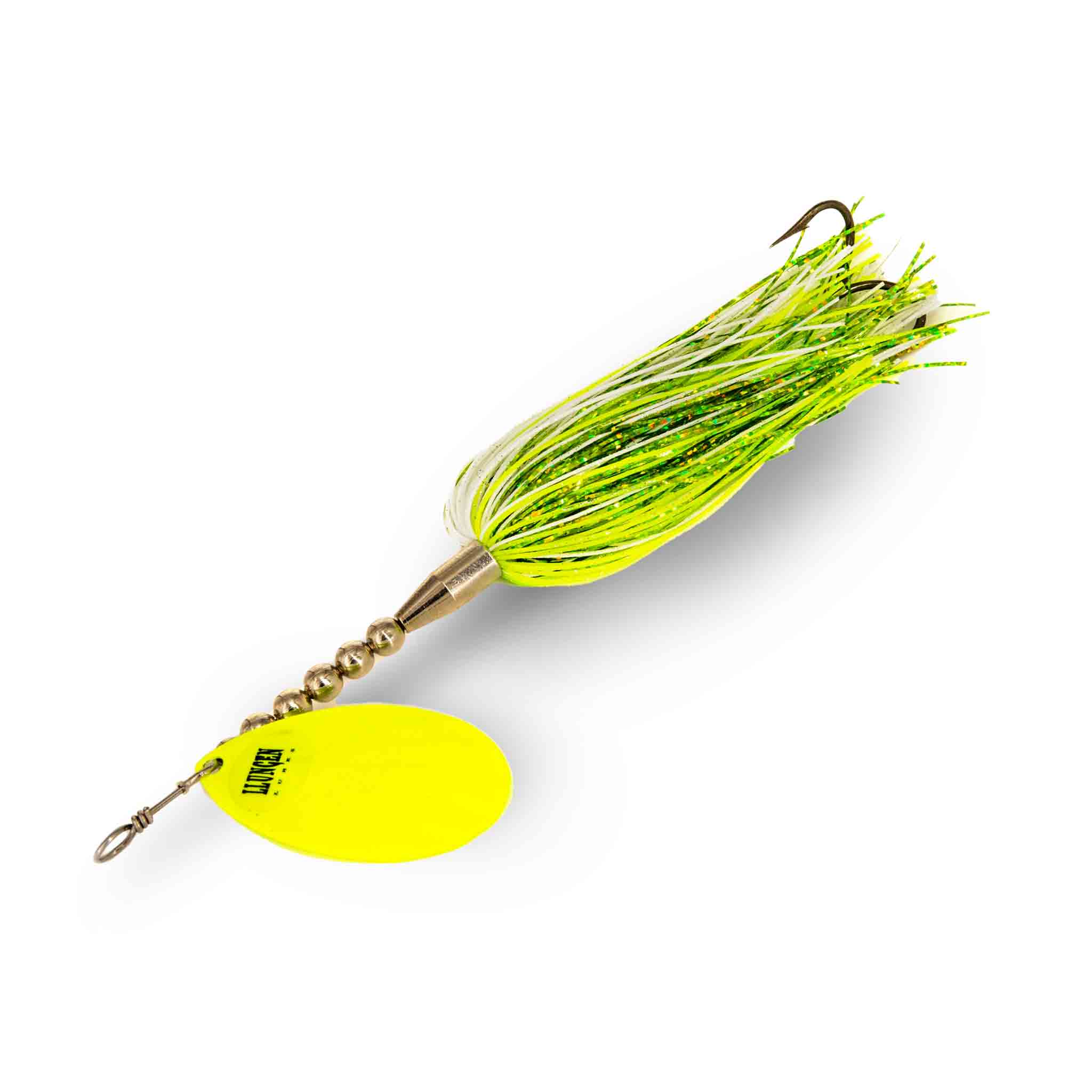 View of Bucktails Llungen Lures LT-9 Hybrid Bucktail Lemon Head available at EZOKO Fishing