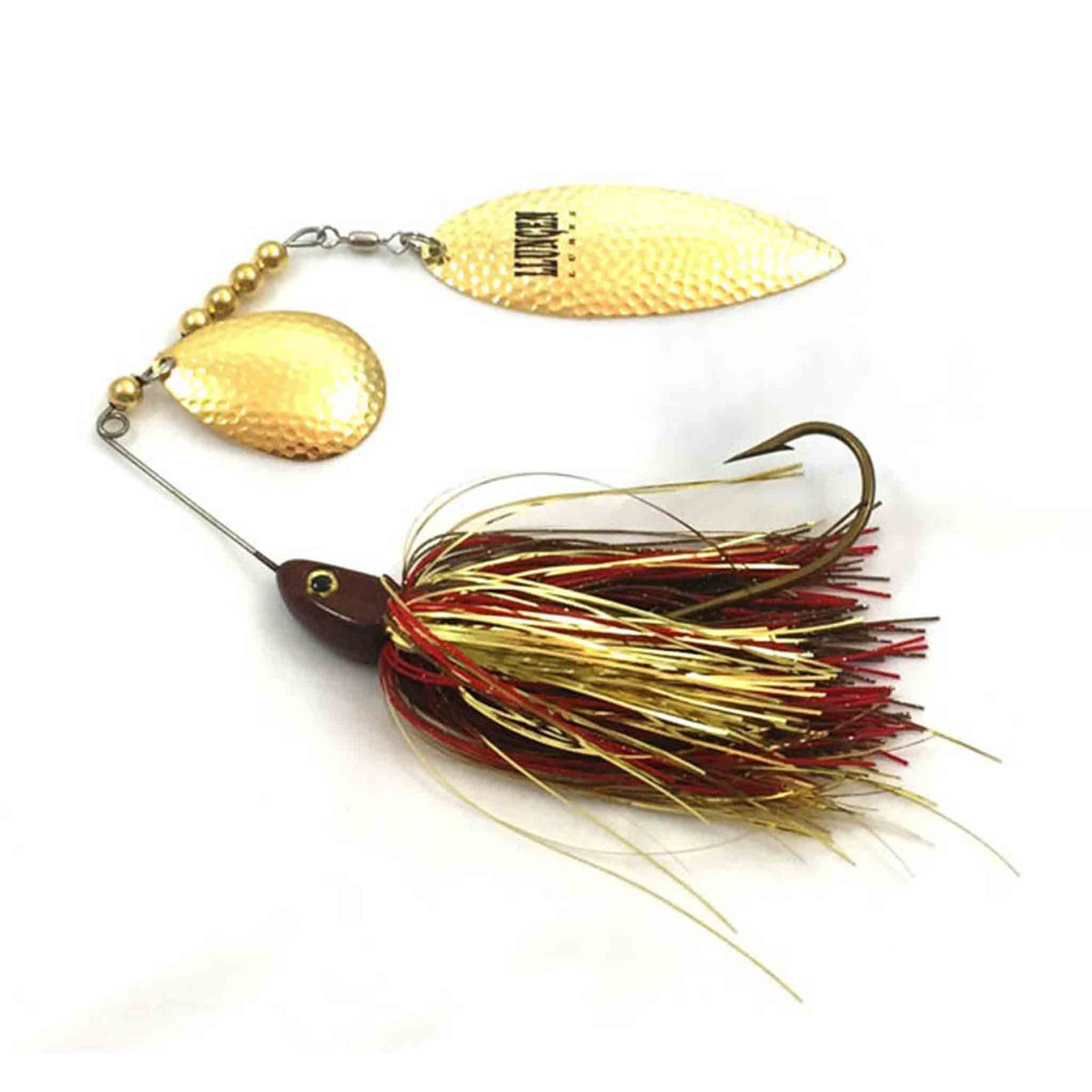 Llungen Lures Nutbuster Jr Hybrid Gold / Red Spinnerbaits