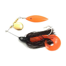View of Spinnerbaits Llungen Lures Nutbuster Jr Spinnerbait Black / Orange available at EZOKO Fishing