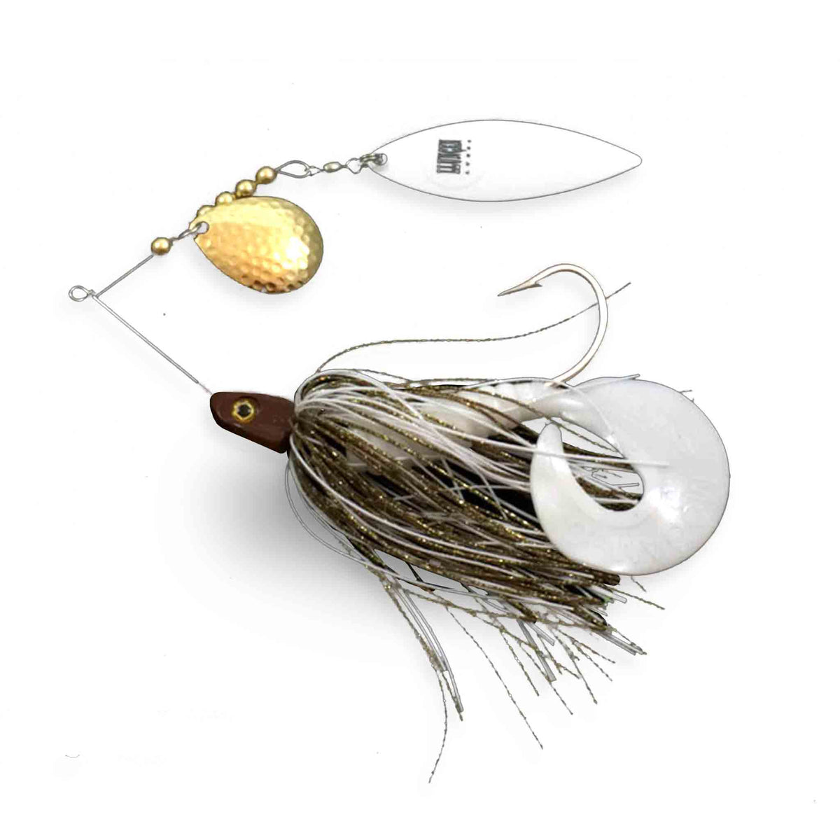 Llungen Lures Nutbuster Jr Walleye / White Spinnerbaits