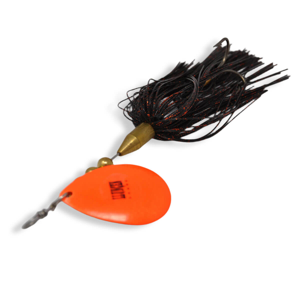 View of Bucktails Llungen Lures S-8 Bucktail Black / Orange available at EZOKO Fishing