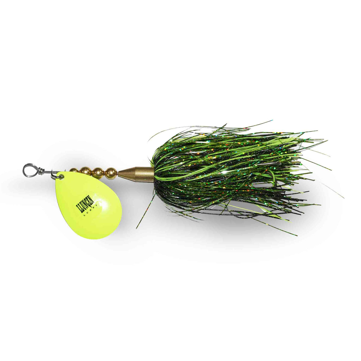 Llungen Lures S-8 Hybrid Black / Chartreuse Bucktails