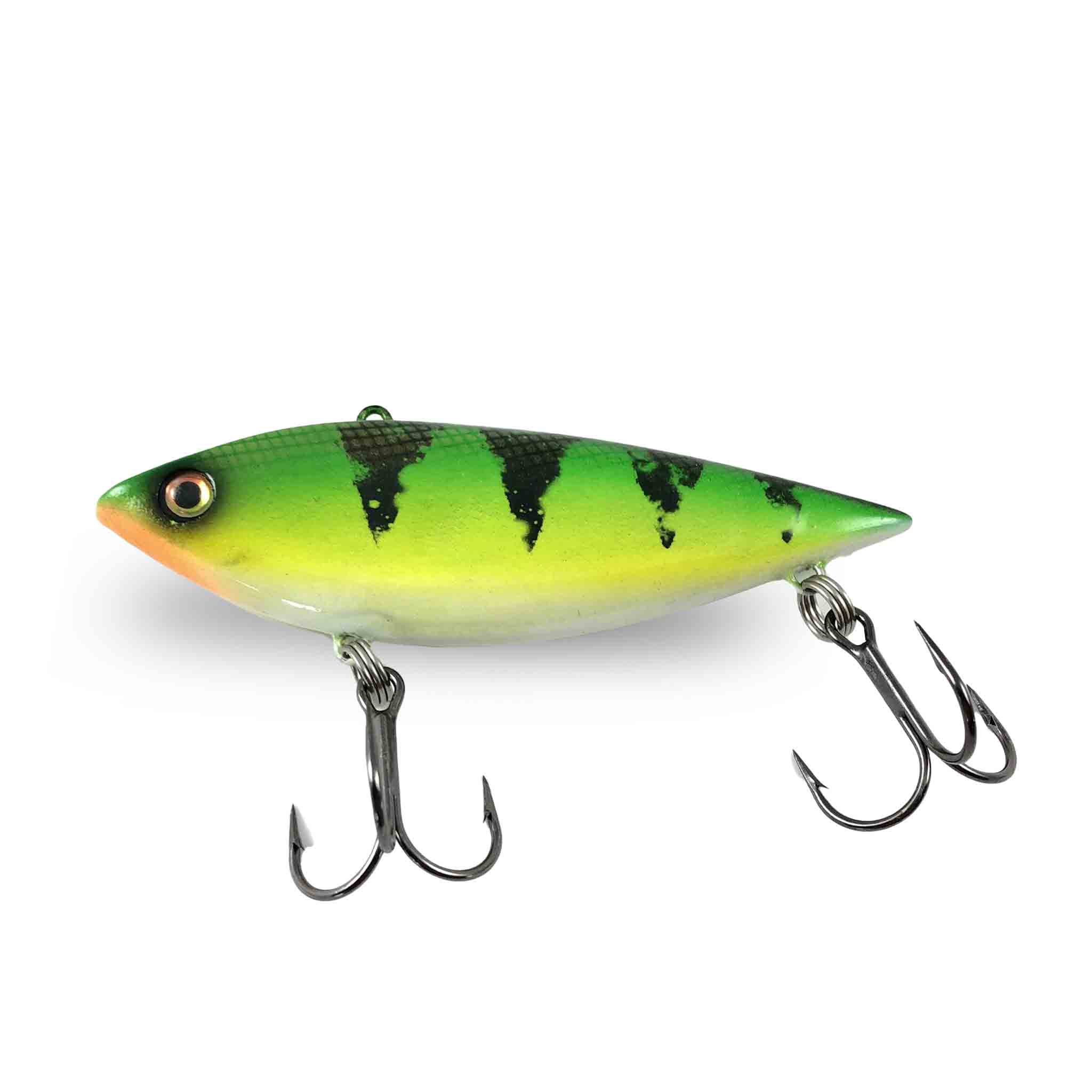 View of Lipless_Crankbaits Llungen Lures Tony Grant Rattlin' Shad 4" Lipless Crankbait Brushed Perch available at EZOKO Fishing