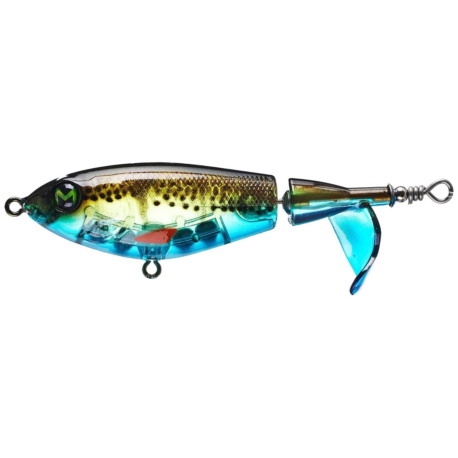 View of Topwater Mach Baits Patroller 110 Propbait Ghost Perch available at EZOKO Fishing