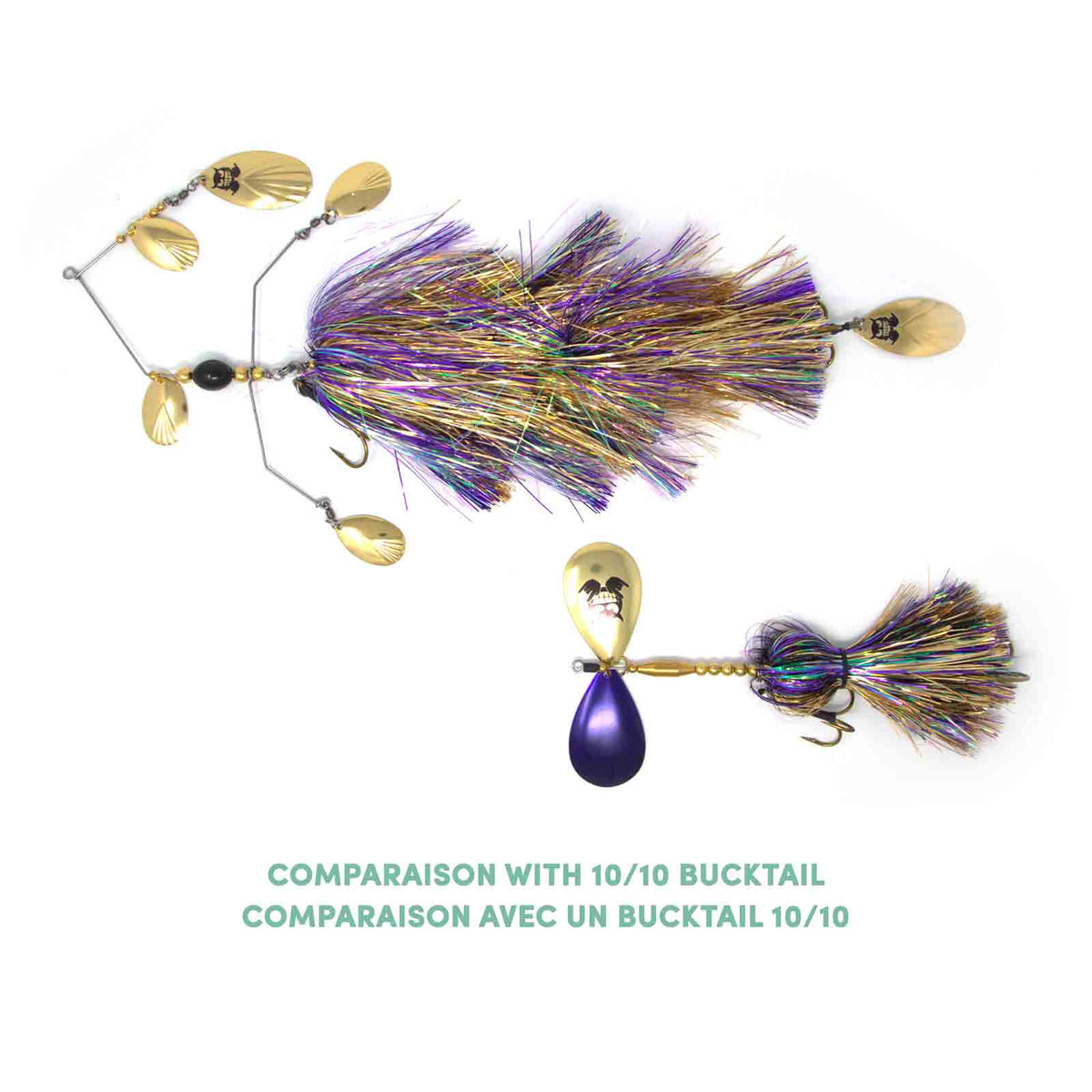 View of Bucktails Mad Chasse Monster Troller - Mad School available at EZOKO Pike and Musky Shop