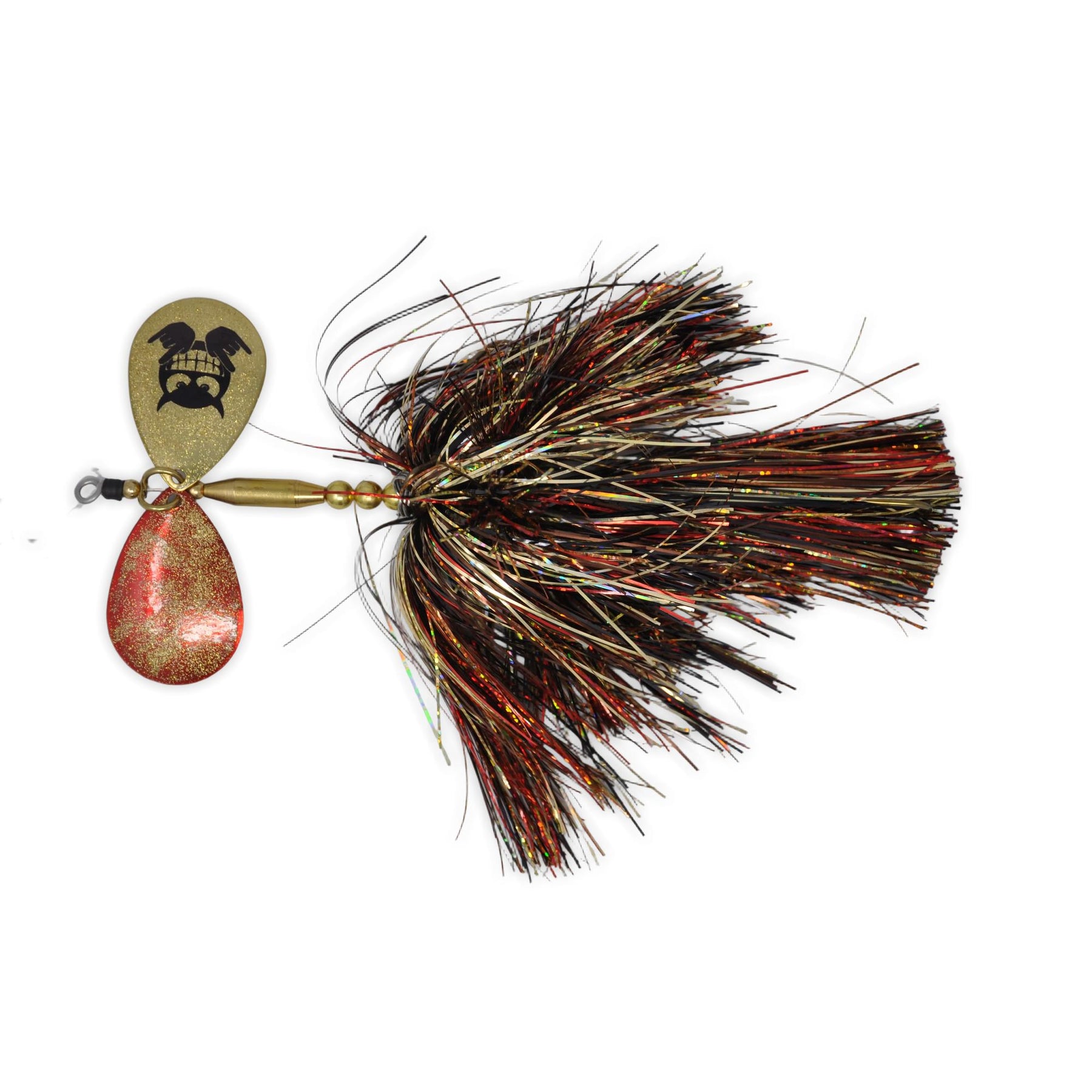View of Bucktails Mad Chasse Mini Double Colorado 8/8 Bucktail Ironman available at EZOKO Fishing