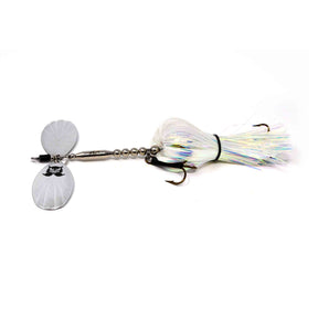 View of Bucktails Mad Chasse Mini Double Fluted 9/9 Bucktail Na'vi Sprite available at EZOKO Fishing