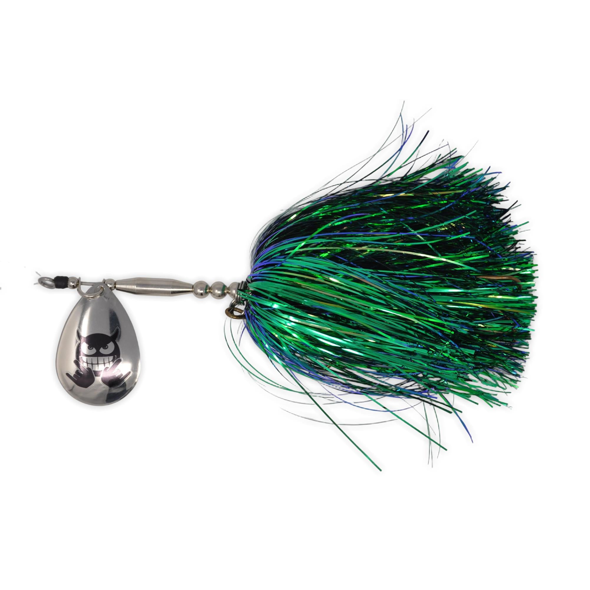 View of Bucktails Mad Chasse Mini Single Colorado 8 Bucktail Buzz Kelly available at EZOKO Fishing
