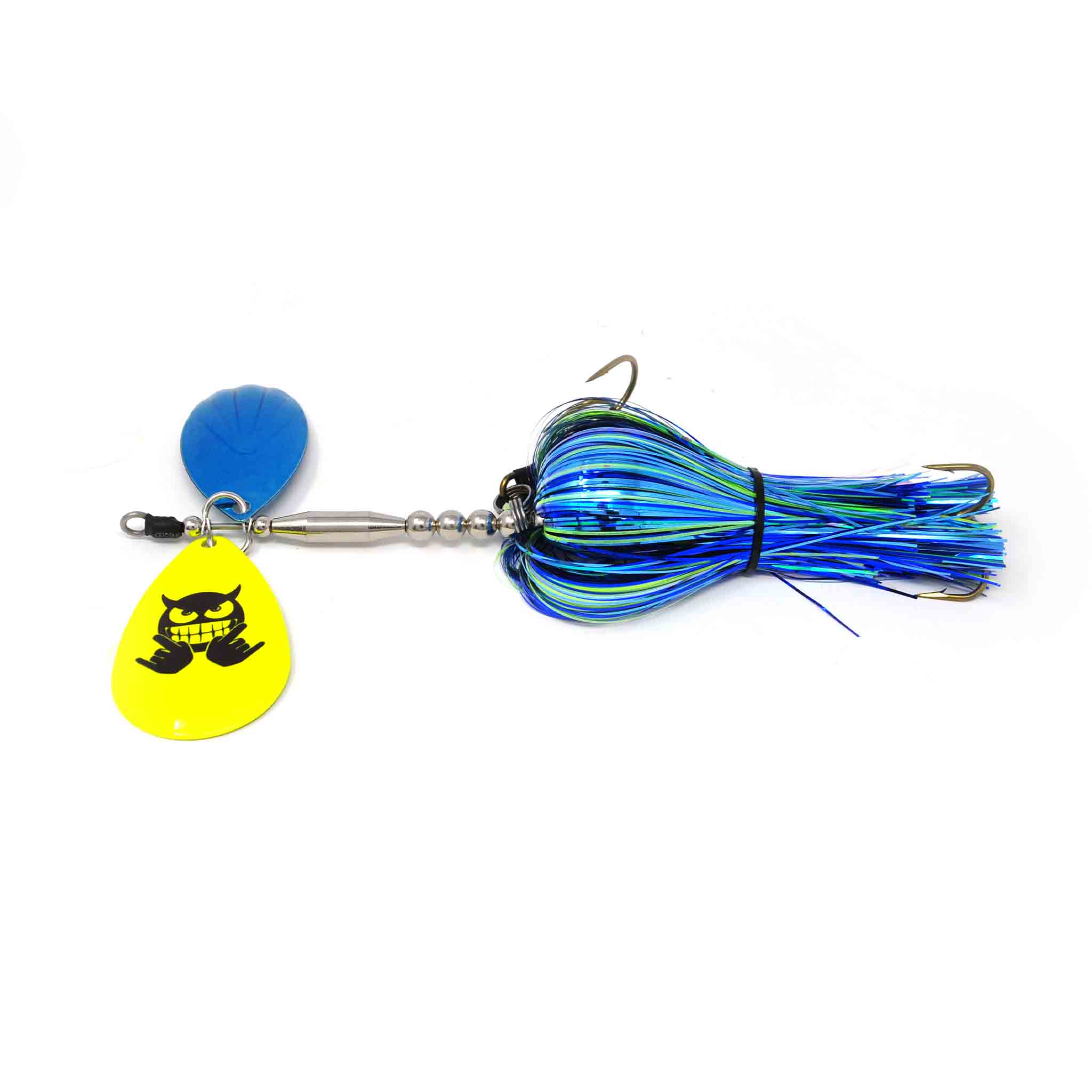 View of Bucktails Mad Chasse NüStag (Fluted 9 & Colorado 9) Bucktail Polar Blast available at EZOKO Pike and Musky Shop