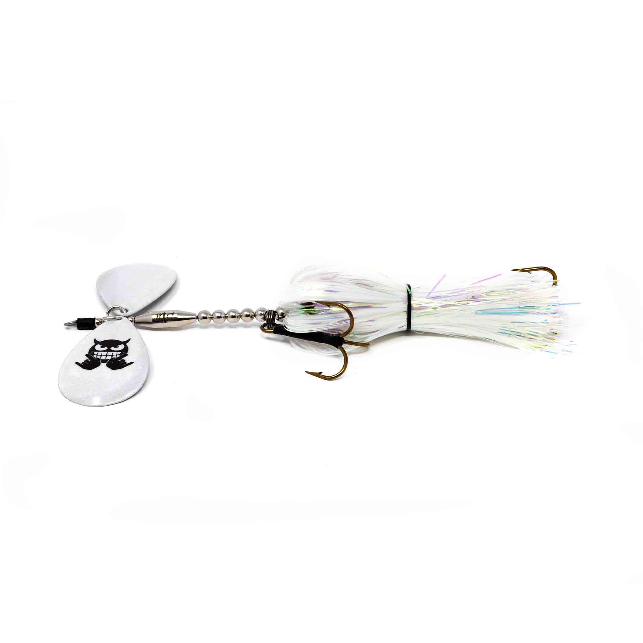 View of Bucktails Mad Chasse Regular Double Colorado 10/10 Bucktail Na'vi Sprite available at EZOKO Fishing
