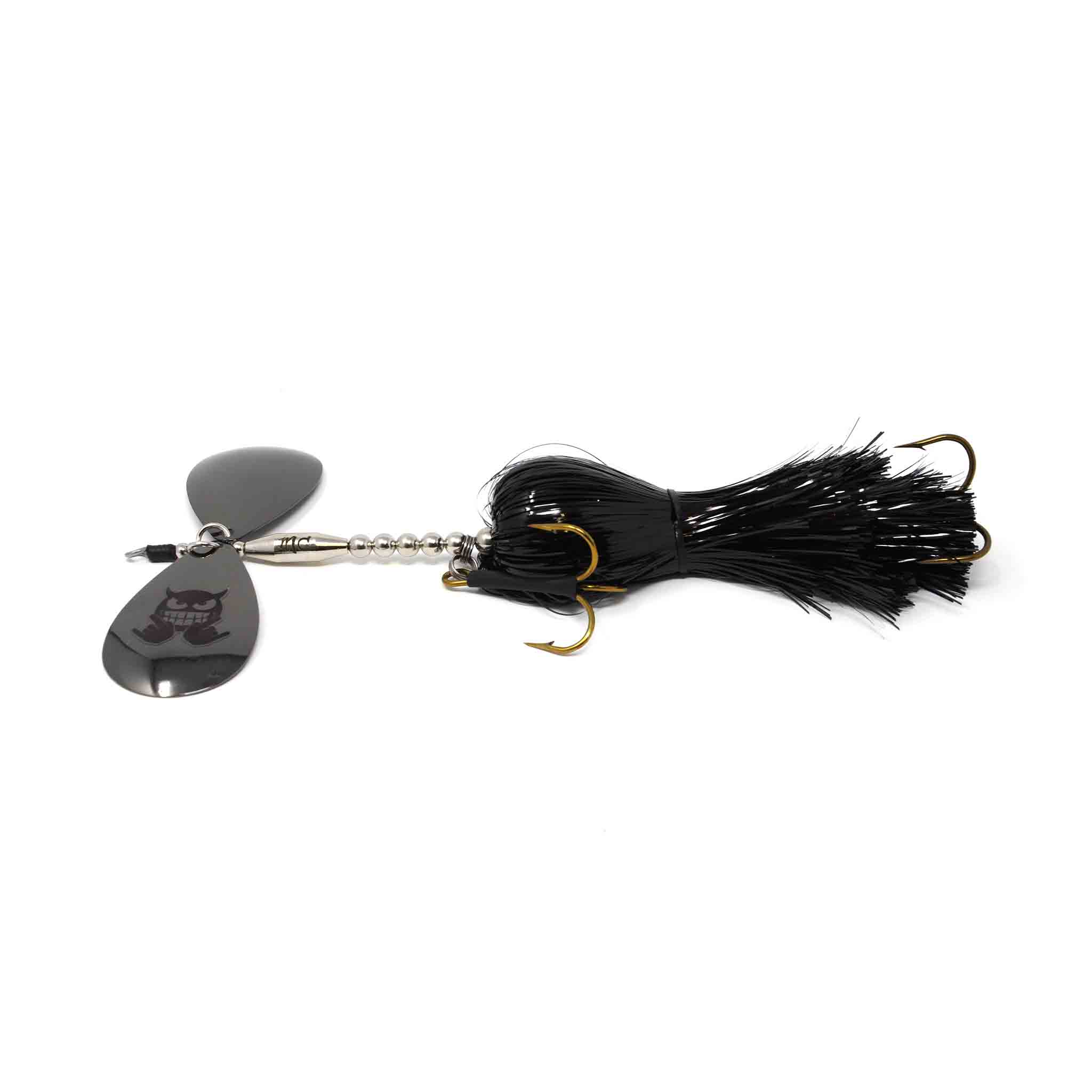 View of Bucktails Mad Chasse Regular Double Colorado 10/10 Bucktail The Raven available at EZOKO Fishing