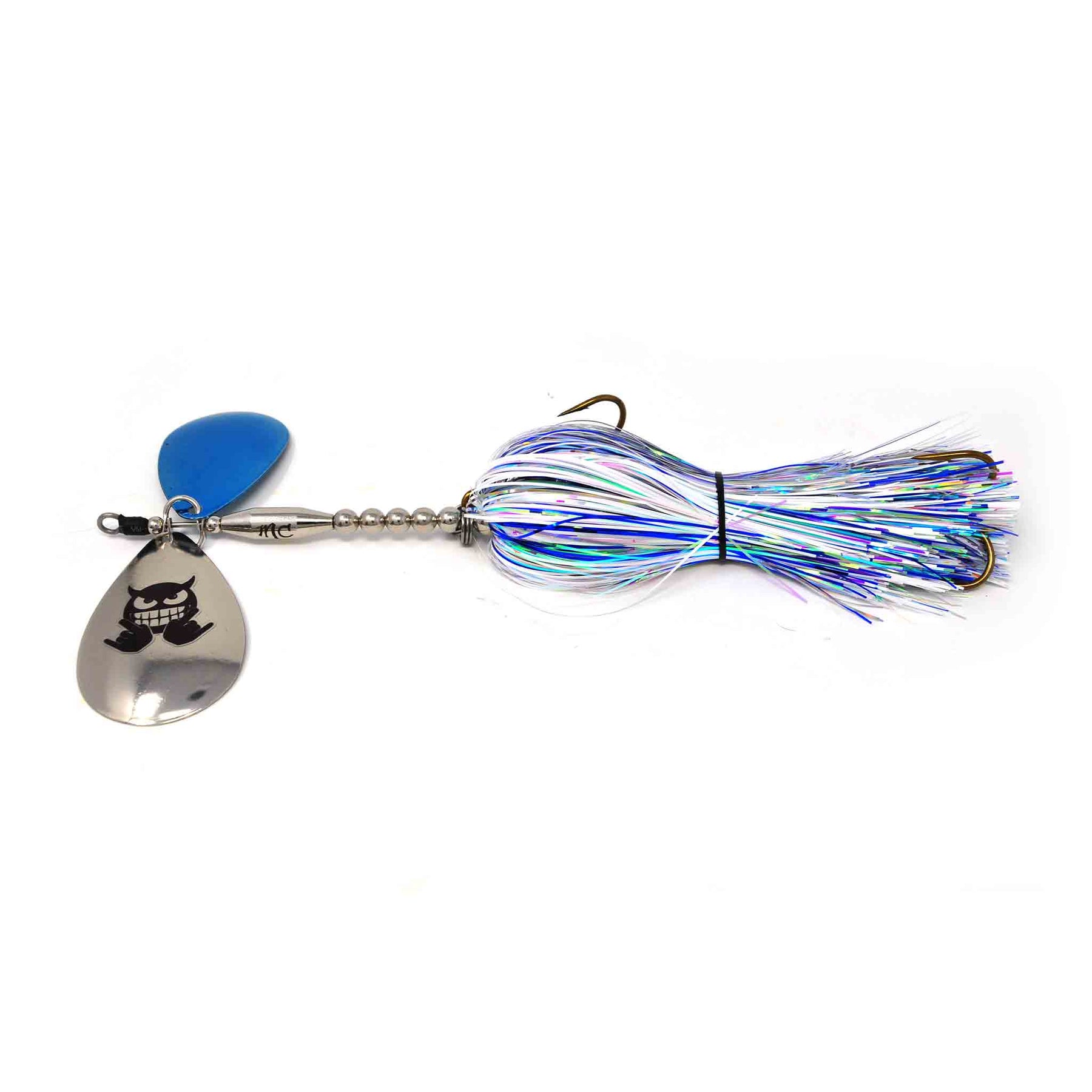 View of Bucktails Mad Chasse Regular Double Colorado 9/10 Bucktail Polar Blast available at EZOKO Pike and Musky Shop