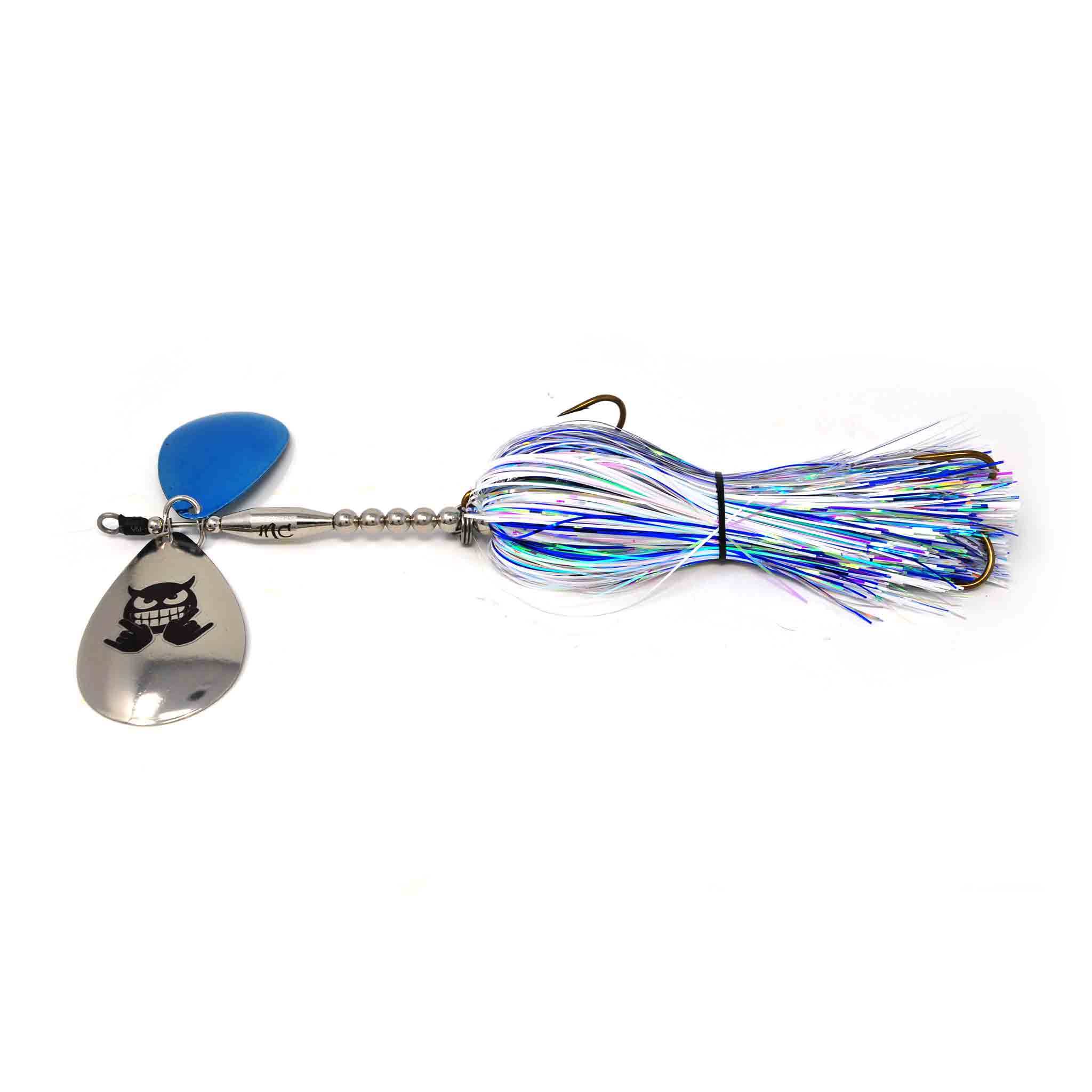 View of Bucktails Mad Chasse Regular Double Colorado 9/10 Bucktail Polar Blast available at EZOKO Fishing