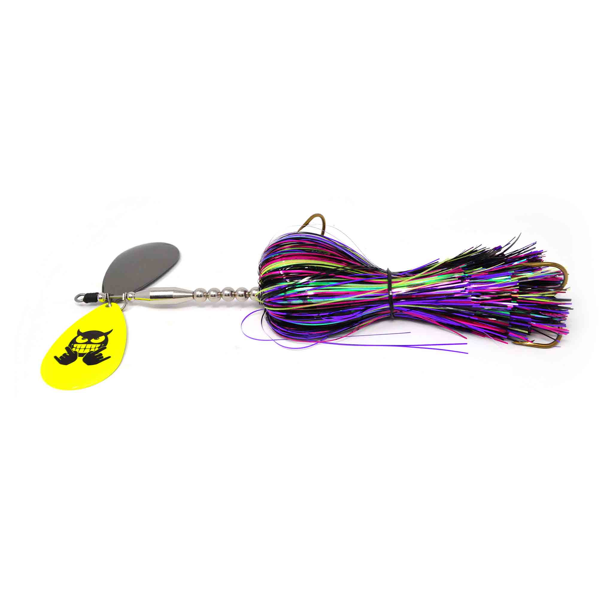 View of Bucktails Mad Chasse Regular Double Colorado 9/9 Bucktail Psycho Nightmare available at EZOKO Fishing