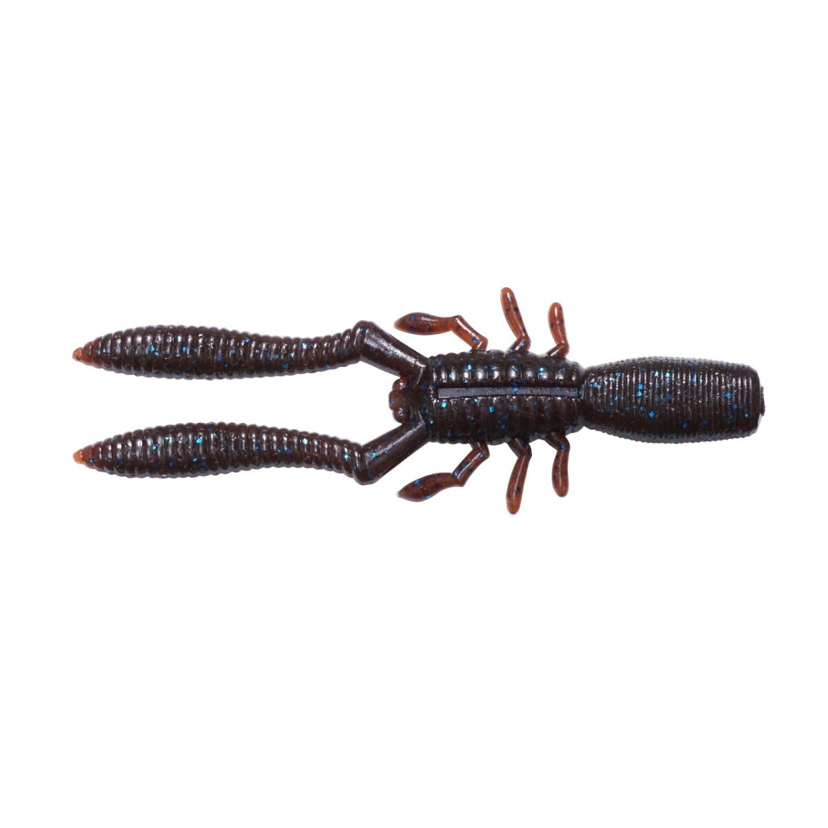 View of Craw Megabass Bottle Shrimp Scuppernong/Blue Flake available at EZOKO Fishing
