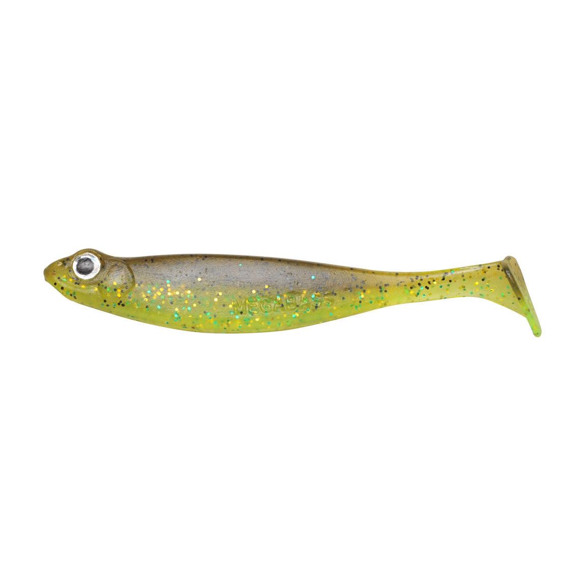 View of Swimbait Megabass Hazedong Shad Swimbait Green Pumpkin Chart 3in - 8pk available at EZOKO Fishing