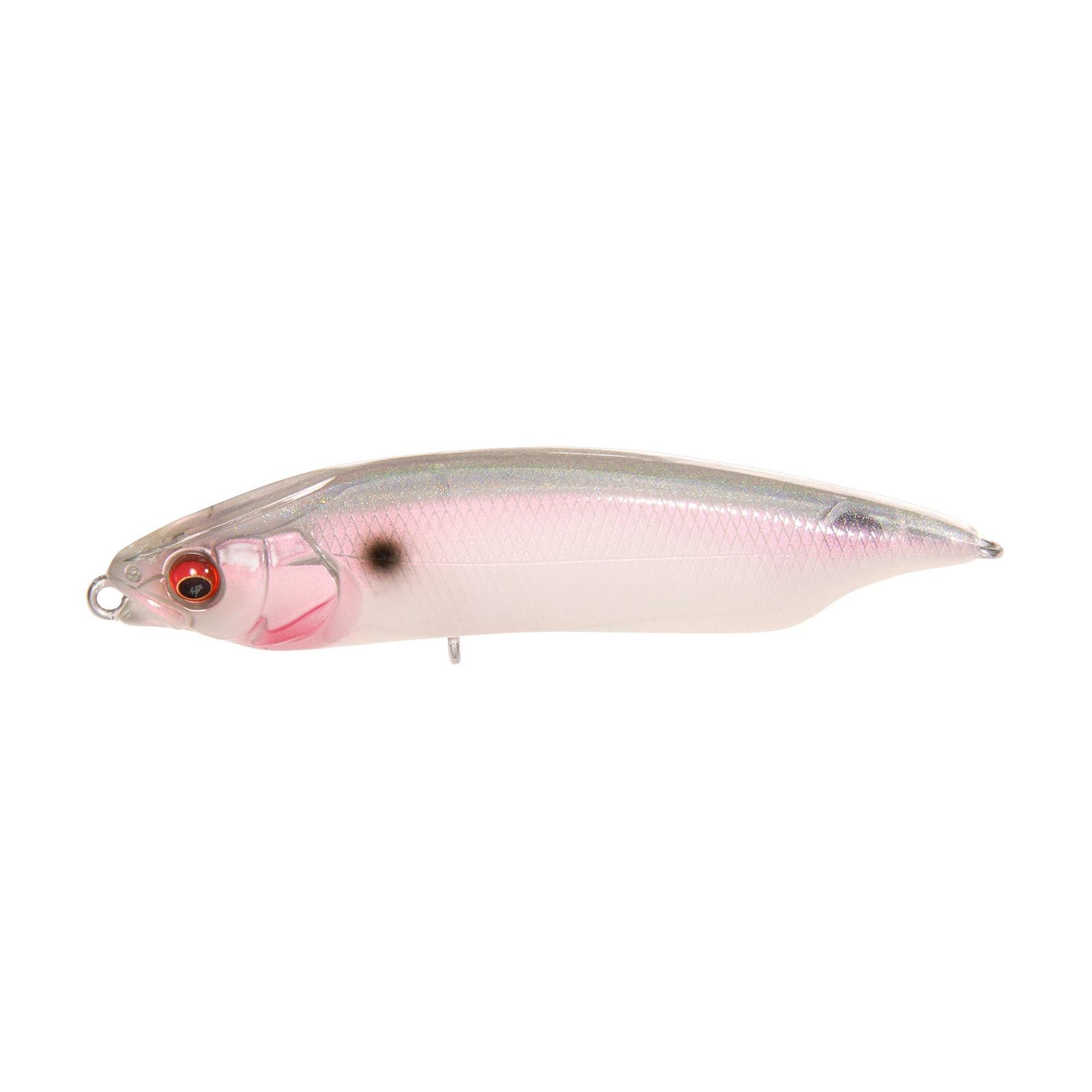 View of Topwater Megabass Karashi 80 Albino Pearl GB available at EZOKO Fishing