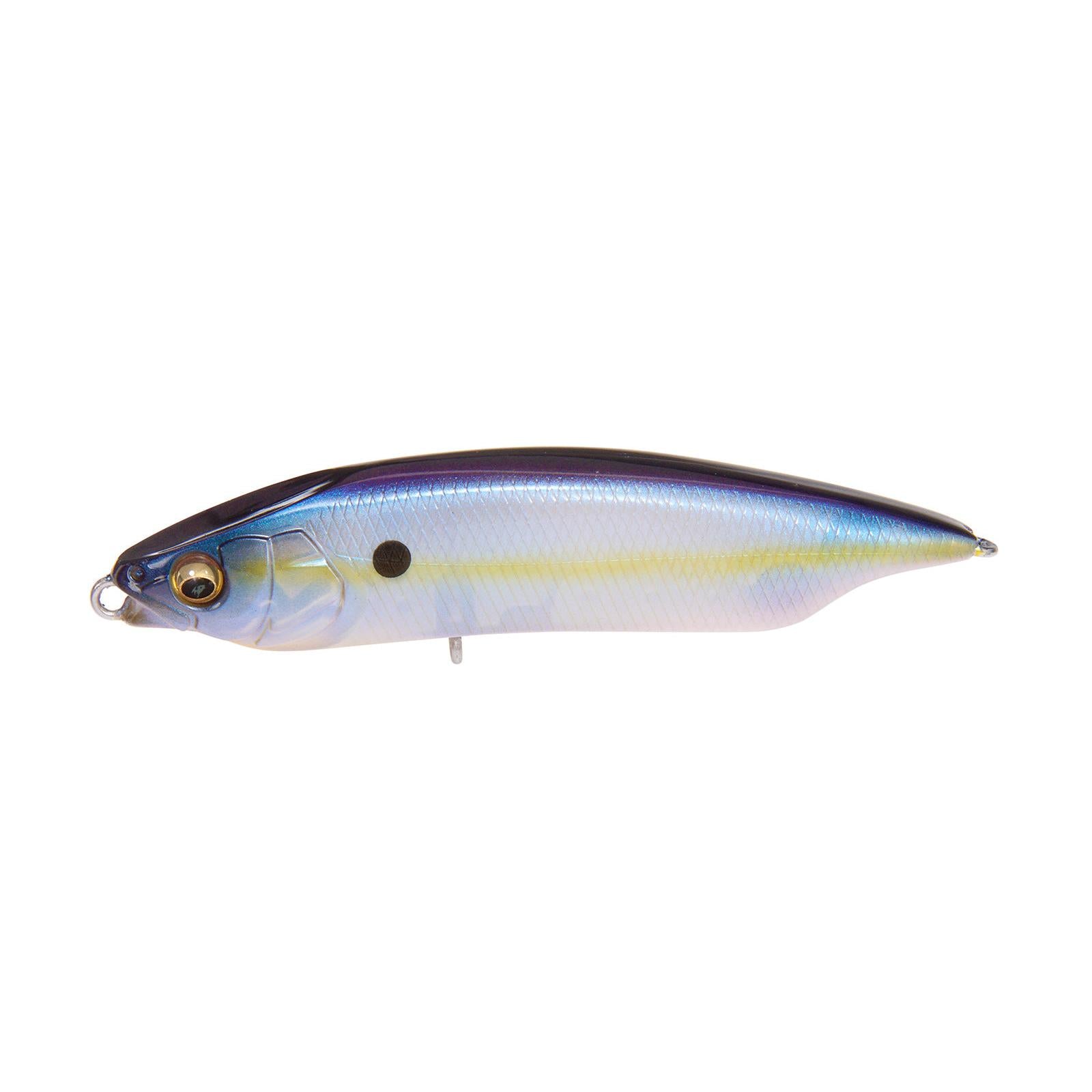 View of Topwater Megabass Karashi 80 Sexy French Pearl available at EZOKO Fishing