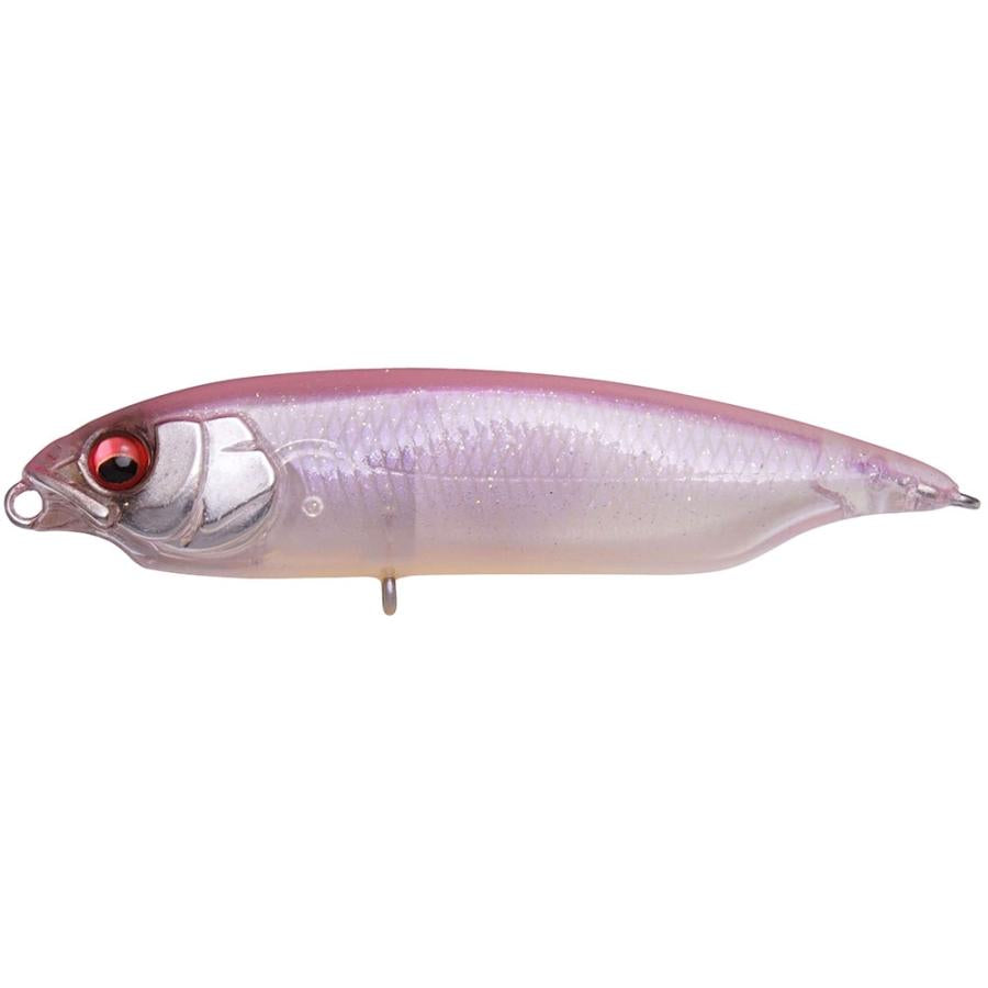 View of Topwater Megabass Karashi Twitch Bait Glx Frozen Pink available at EZOKO Fishing