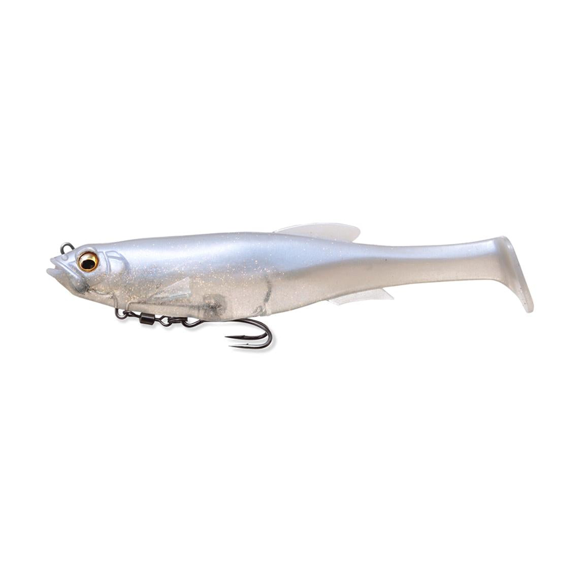 View of Swimbait Megabass Magdraft 5in. Swimbait White Back Shad available at EZOKO Fishing