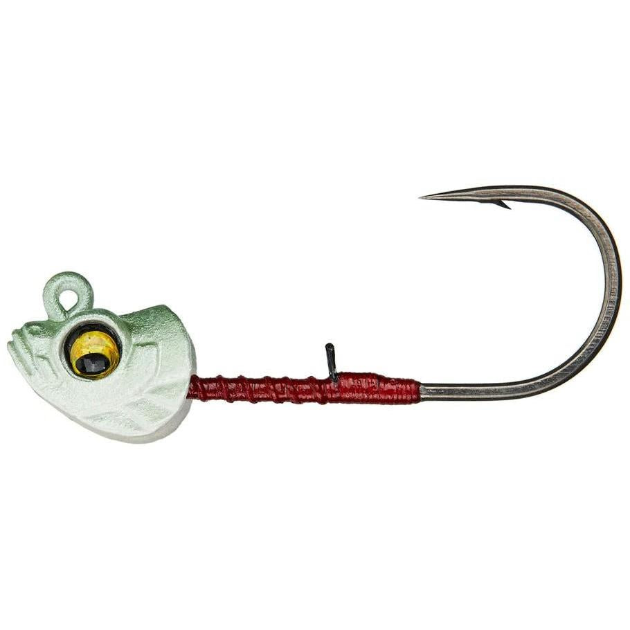 View of Jigheads Megabass Okashira Jig Head Melon Ayu 1/16oz - 3/0 available at EZOKO Fishing