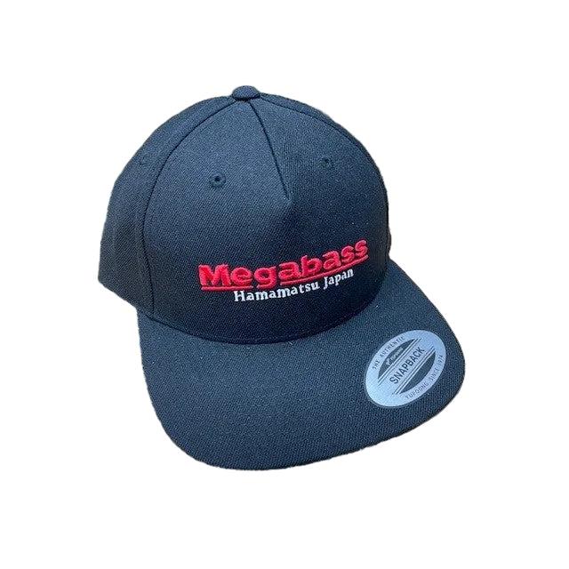 View of Hat Megabass Snapback Hat Classic Snapback - Black/Red available at EZOKO Fishing